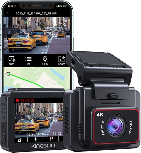 Dash cam kingslim 4k - dash,