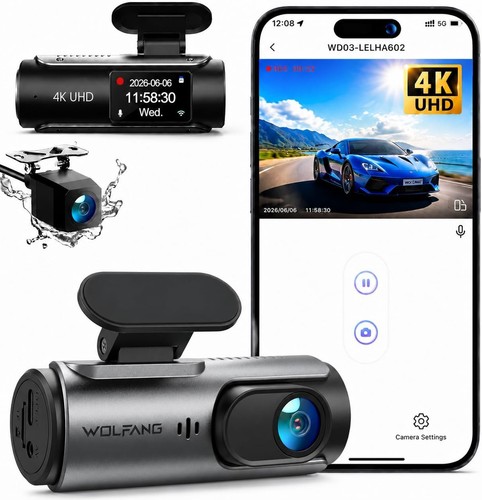 Dash cam auto - doppia, wifi