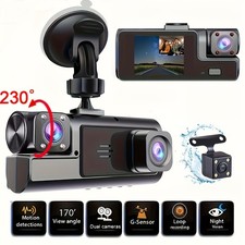 3 CAM DASHCAM PER AUTO -